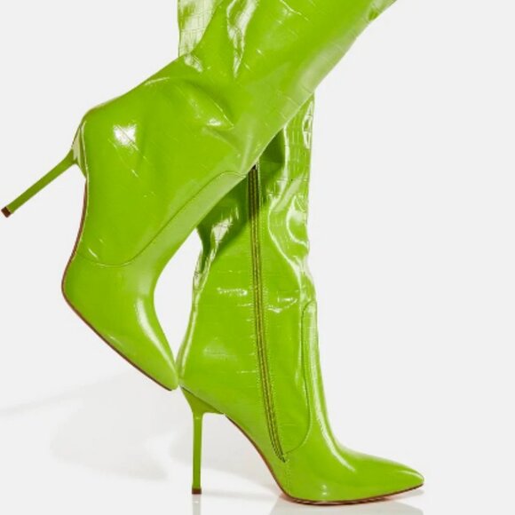 Green Simmi Normen Knee High Boots  ( BRAND NEW !!!! ) - Picture 5 of 8